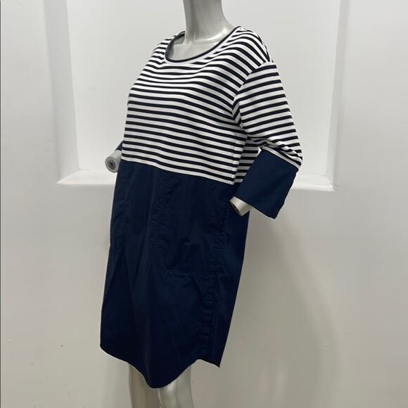 COS Navy and White Striped Tunic Dress Size M - Picture 3 of 12